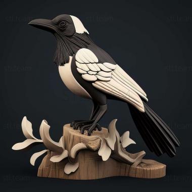 3D model magpie (STL)